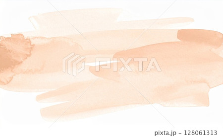 Abstract Beige Watercolor Wash Texture Background 128061313