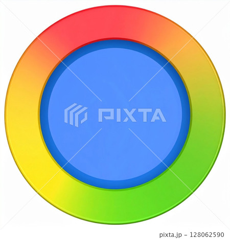 Abstract Colorful Circular Design with Gradient 128062590