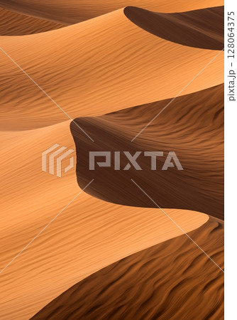 Abstract Sand Dune Patterns in a Desert Landscape 128064375