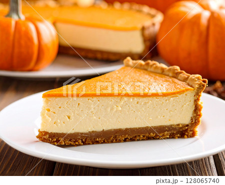 カボチャのタルト カボチャのタルト 128065740