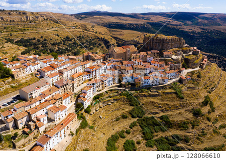 Top view of the city of Ares del Maestrat. Spain Top view of the city of Ares del Maestrat. Spain 128066610