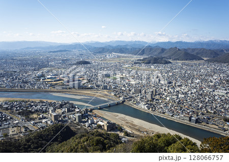 岐阜城から見た風景 岐阜城から見た風景 128066757