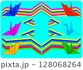 折り鶴のベクターイラスト 128068264