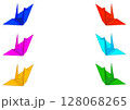 折り鶴のベクターイラスト 128068265