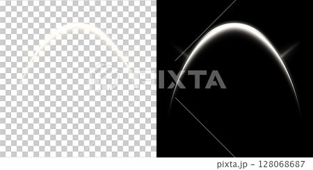白い発光アークライト 透明と黒背景のデザイン 白い発光アークライト 透明と黒背景のデザイン 128068687