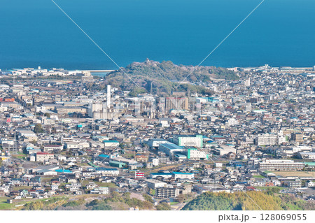 【へんろ道 佐礼展望所からの風景】 愛媛県四国中央市金田町三角寺 128069055