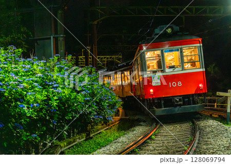 《神奈川県》あじさい電車・箱根登山鉄道 128069794