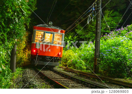 《神奈川県》あじさい電車・箱根登山鉄道 128069803