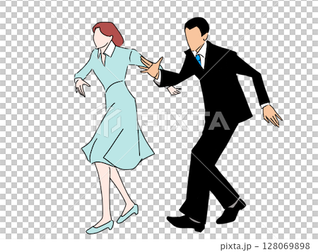 踢踏舞夫婦 128069898