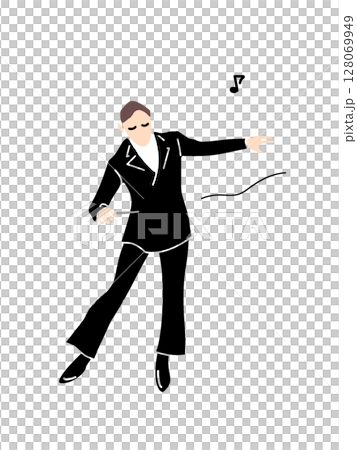 音楽を奏でる指揮者 128069949