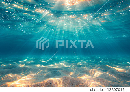 海底に射す陽光 128070154