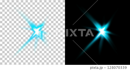 Blue luminous starlight transparent and black background design 128070339