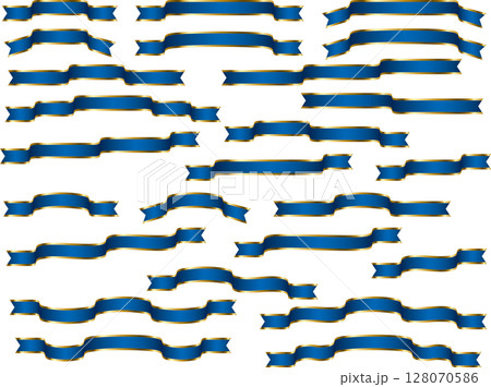 リボン、15青、緩縁2 128070586