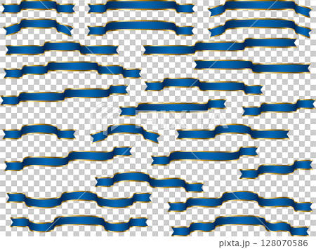 リボン、15青、緩縁2 128070586