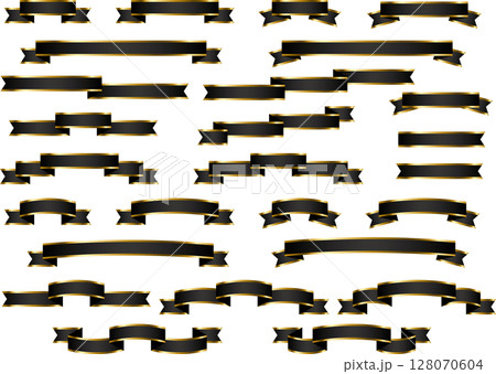 リボン、19黒、縁2 リボン、19黒、縁2 128070604