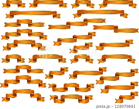 リボン、9オレンジ、滑縁2 リボン、9オレンジ、滑縁2 128070681