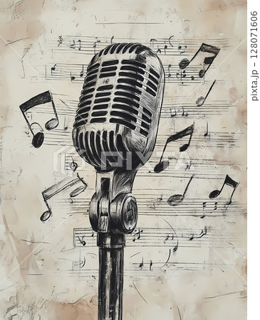 マイク マイクロフォン 催し物 128071606