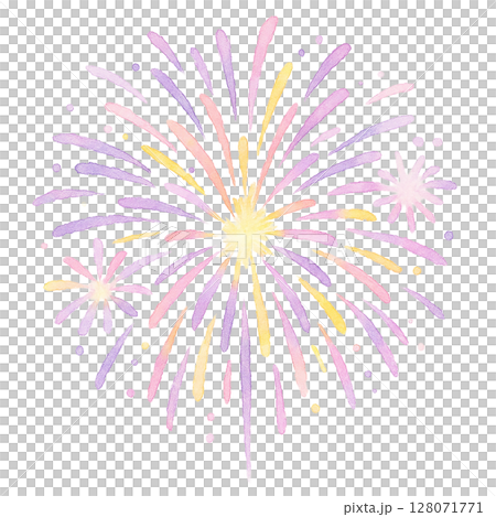 粉彩水彩煙火 128071771