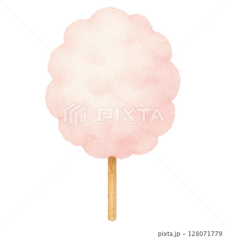 ピンクの綿菓子 128071779