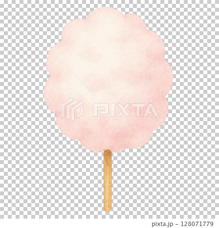 ピンクの綿菓子 128071779