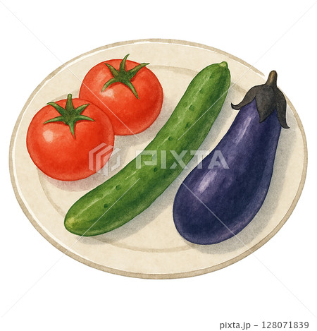 夏野菜の盛り合わせ 夏野菜の盛り合わせ 128071839