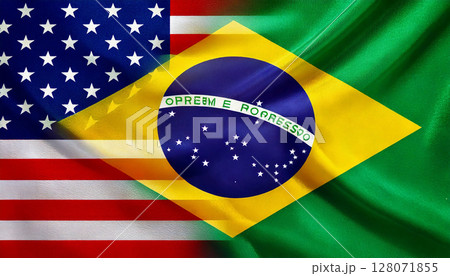 アメリカ ブラジル 生成AI 国旗 アメリカ ブラジル 生成AI 国旗 128071855