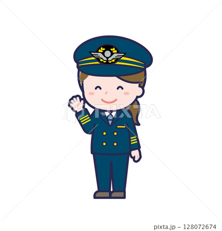 パイロット／ななめ／女性 10 128072674