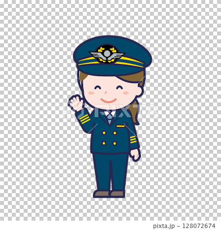 パイロット／ななめ／女性 10 128072674