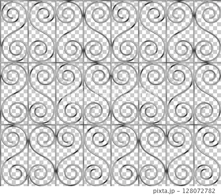 漩渦圖案（完全無縫圖案） 128072782
