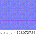 うずまき模様のノーマルパターン（完全なシームレスパターン） 128072784