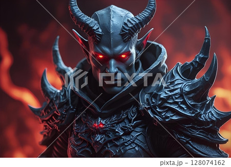 鎧を着た黒い魔王 128074162