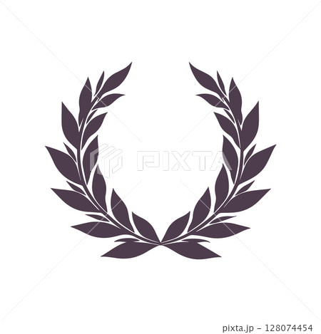 Laurel wreath silhouette vector design Laurel wreath silhouette vector design 128074454