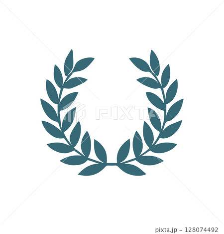 Laurel wreath silhouette vector design Laurel wreath silhouette vector design 128074492