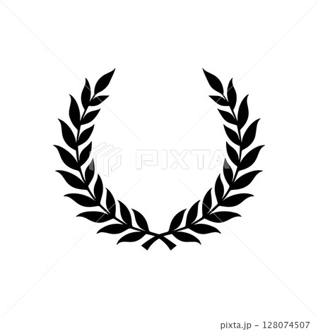 Laurel wreath silhouette vector design 128074507