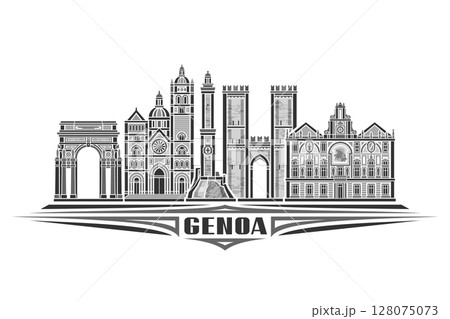 Vector illustration of Genoa 128075073
