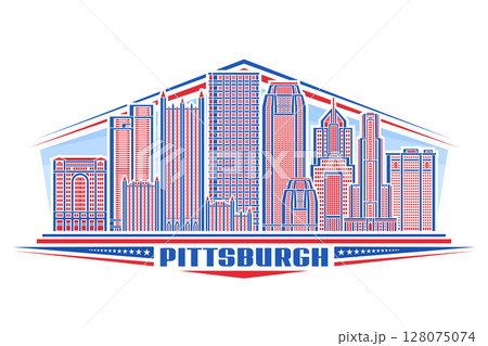 Vector illustration of Pittsburgh 128075074