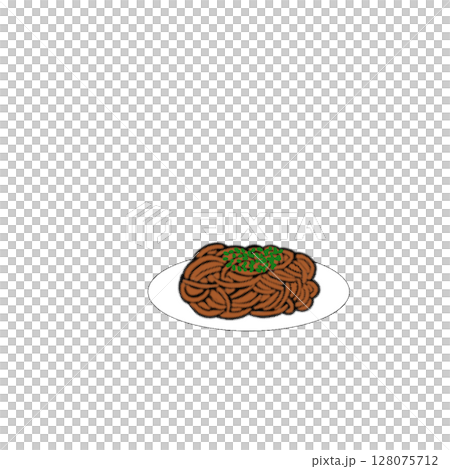 焼きそば　ヤキソバ　食べ物　 128075712