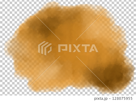 Yellow brown orange watercolor wet brush paint texture artistic background bubble illustration Yellow brown orange watercolor wet brush paint texture artistic background bubble illustration 128075955