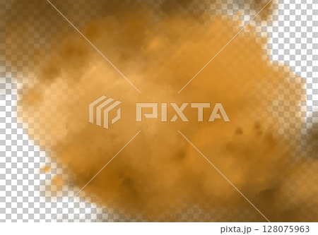 Yellow brown orange watercolor wet brush paint texture artistic background bubble illustration Yellow brown orange watercolor wet brush paint texture artistic background bubble illustration 128075963