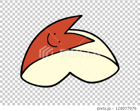 Simple cut apple rabbit illustration material Simple cut apple rabbit illustration material 128077076