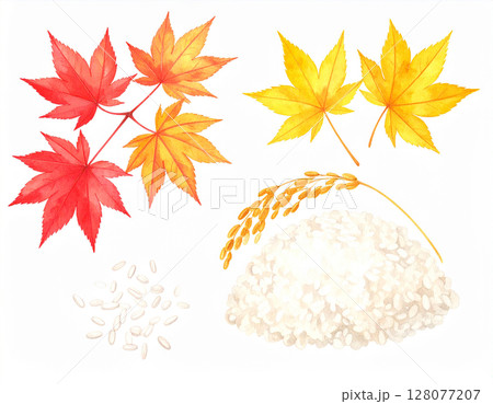 秋 生成AI 水彩 アイコン 秋 生成AI 水彩 アイコン 128077207