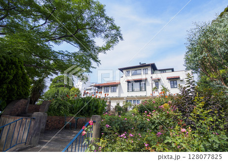 港のみえる丘公園の夏　 128077825