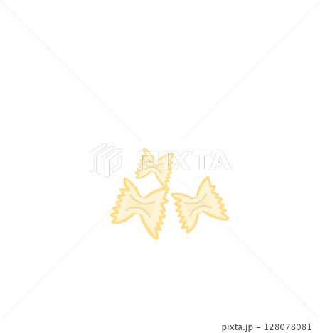 パスタ　種類　ファルファッレ　食べ物 128078081