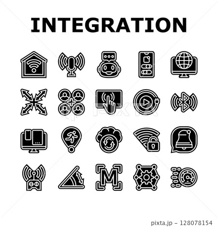 integration compatibility product icons set vector 128078154