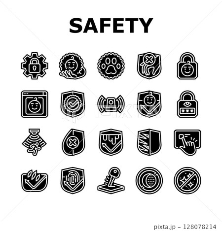 safety protection product icons set vector 128078214