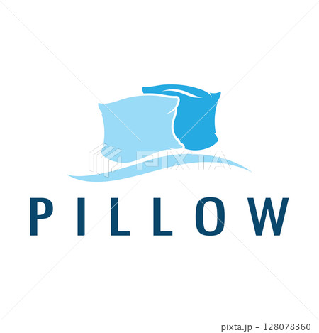 Creative logo designs for pillows, blankets, bed sheets and beds, sleep, zzz, clock, moon and stars. 128078360