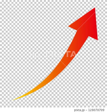 Red gradient upward arrow Red gradient upward arrow 128078709