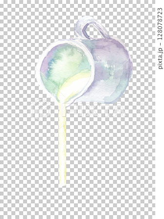 注がれるミルクの水彩イラスト 128078723