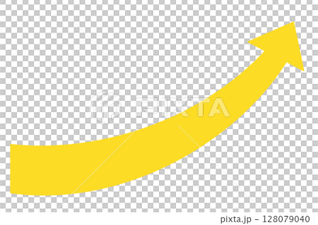 Rising yellow arrow 128079040