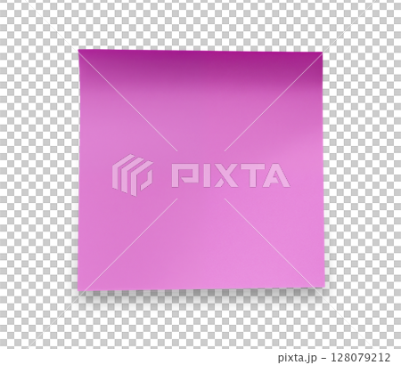 Purple Paper Sticky Note 128079212